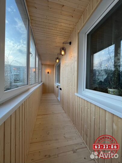 Обшивка лоджий, балконов