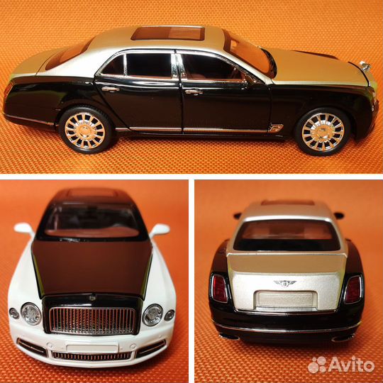 Новая машинка модель Bentley Mulsanne 1:24