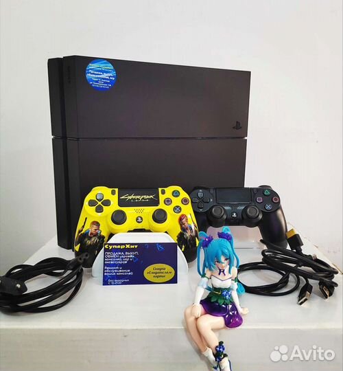 PS4 500 GB+2геймпада. Новая ревизия.Магазин
