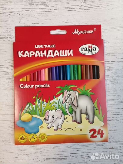 Карандаши простые, цветные, восковые. Мелки