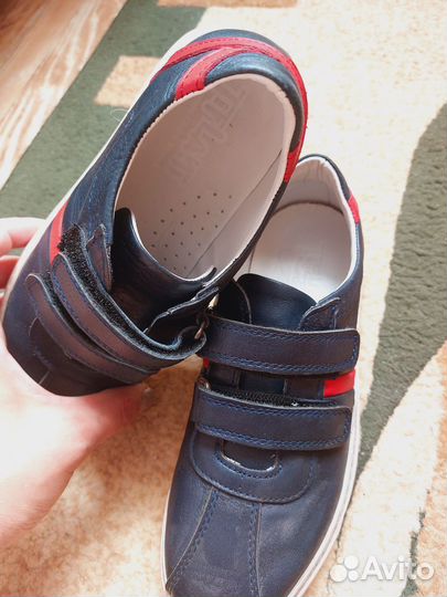 Ботинки кожаные