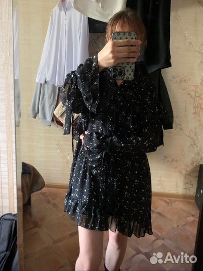 Шифоновое женское платье