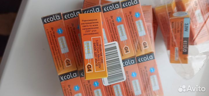 Светодиодная лампа Ecola G4, 3Вт, 6400K,капсула