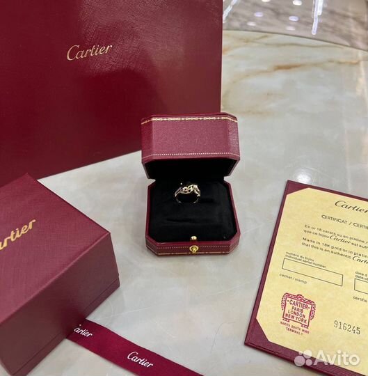 Золотое кольцо Cartier Panthere