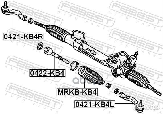 Пыльник рулевой рейки лев mrkb-KB4 mrkbkb4