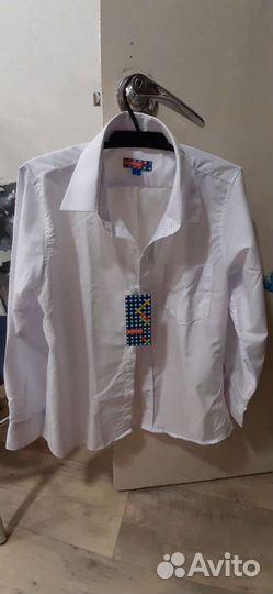 Рубашка белая новая 158см