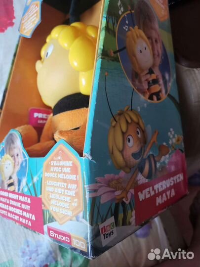 Мягкая музыкальная игрушка ночник пчелка Майя