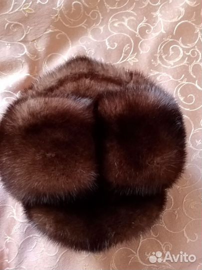 Норковая шапка мужская