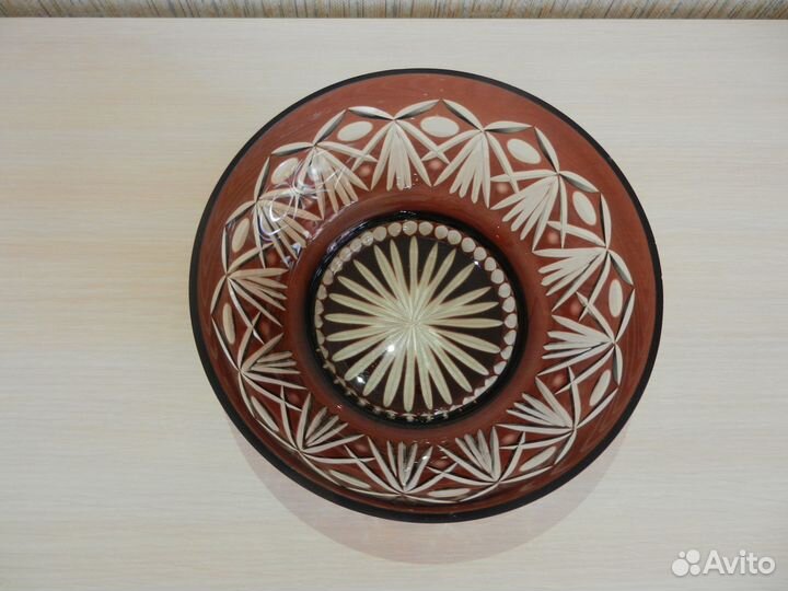 Ваза марганцевое стекло СССР