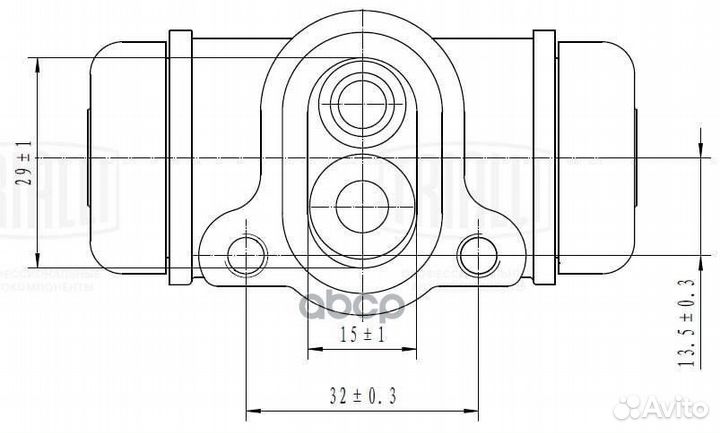 Цилиндр торм. для а/м BMW 3 E36 (90) задний d
