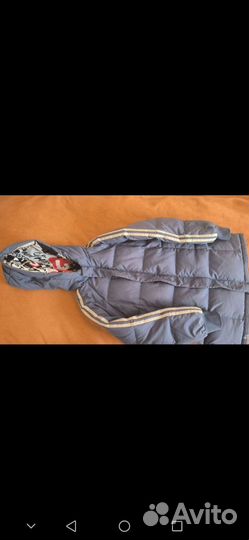 Куртка пуховик мужская