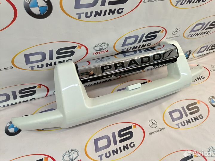 Кенгурятник Toyota Land Cruiser Prado 120 white