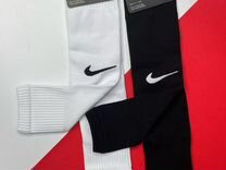 Футбольные гетры Nike белые/черные обрезки