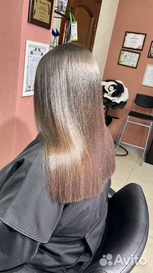 Реконструкция волос,кератин,боток