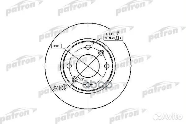 Диск тормозной передн citroen: xsara 97-05, XSA