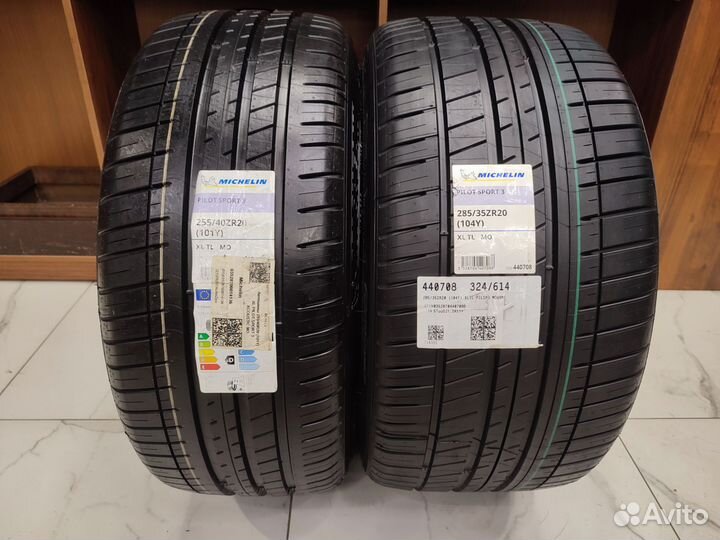 Michelin Pilot Sport 3 255/40 R20 и 285/35 R20 104Y