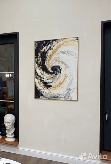 Картина 70х100см с золотом