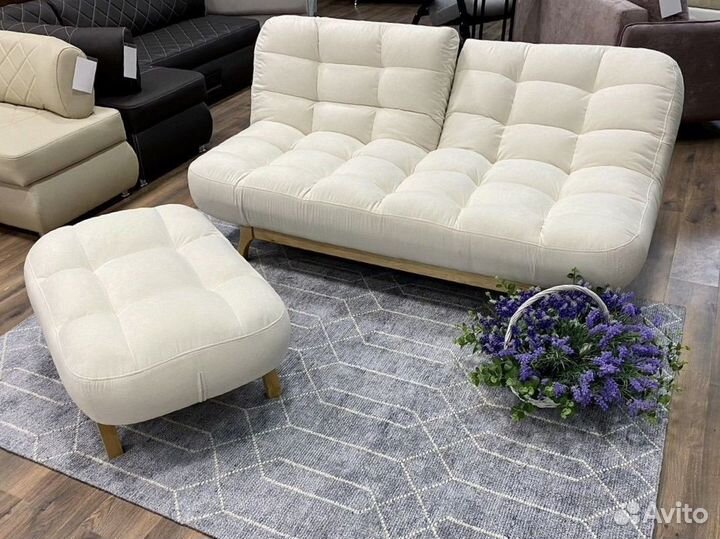 Диван кровать с банкеткой «Ирландия white», новый