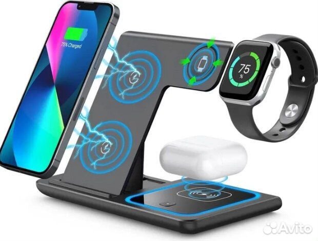 Беспроводное зарядное устройство для iPhone, Andro