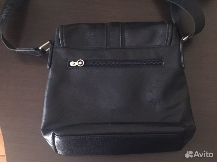 Мужская кожаная сумка через плечо бу