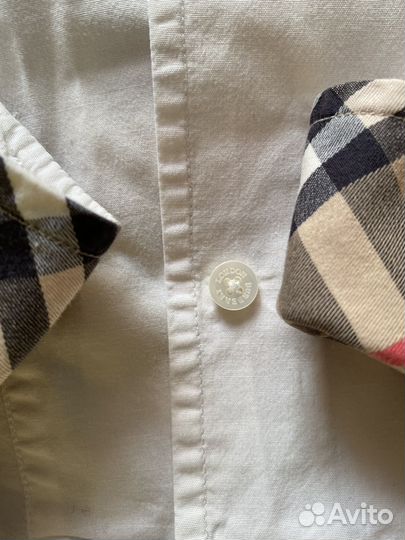 Рубашка Burberry белая оригинал