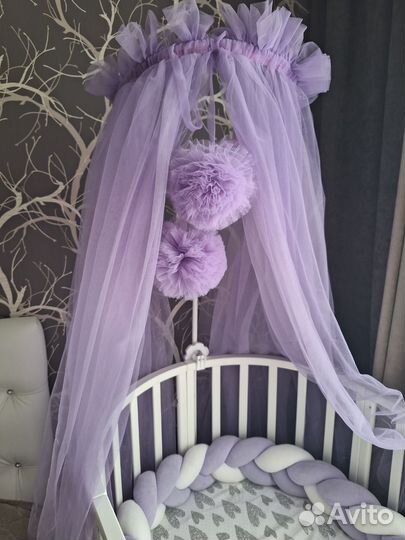 Балдахин в кроватку с держателем