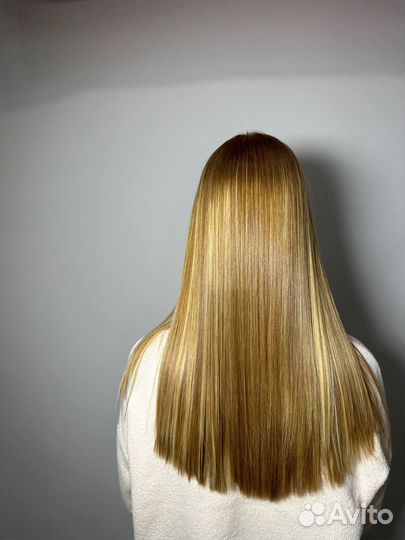 Кератиновое выпрямление волос