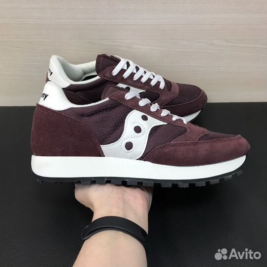 Кроссовки Saucony Jazz бордовые мужские