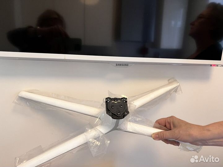 Подставка для тв samsung 32 белая + 3d очки