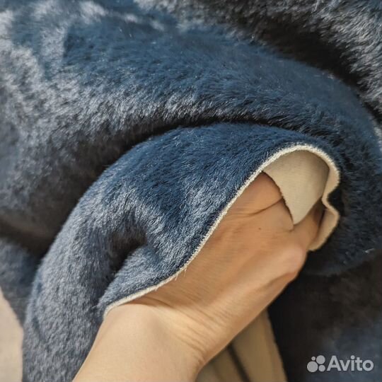 Пальтовая ткань мех лоскут мерный