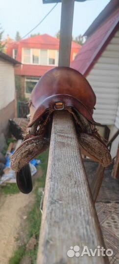 Седло для лошади драгунское полочное строевое СССР