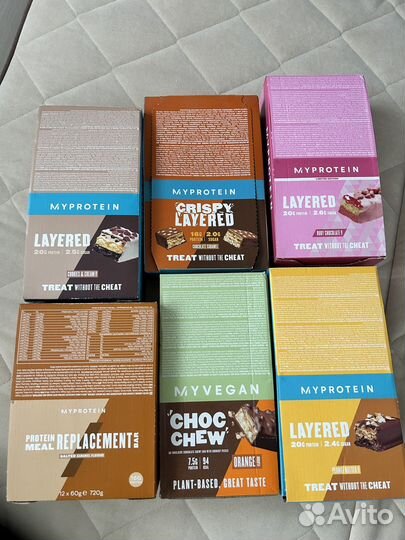 Протеиновые батончики Myprotein 85 штук