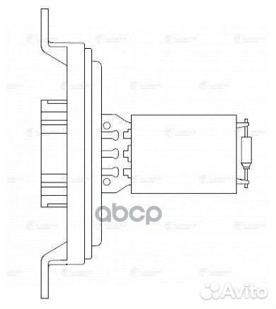 Резистор вентилятора отопителя LFR0322 luzar