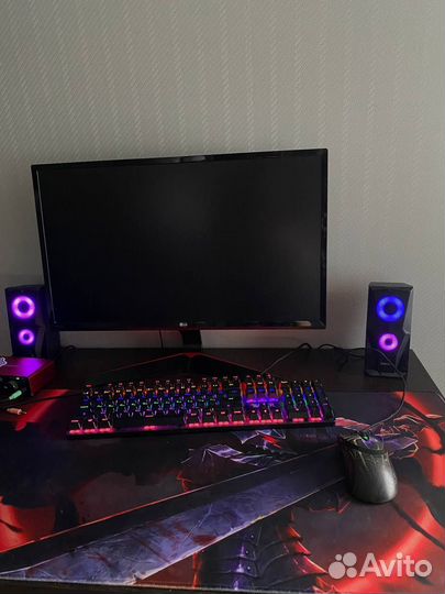 Игровой монитор 75гц LG 24MP59G-P