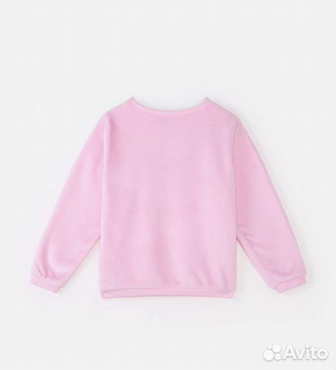 Свитшот H&M для девочек розовый 98/104 2-4 года