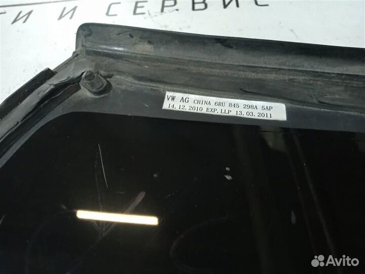 Стекло кузовное глухое правое VW Polo (Sed RUS) 2