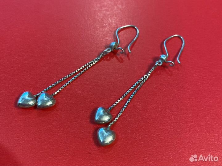 Серьги серебро 925