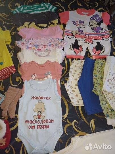 Вещи на девочку 56-62, 0-6месяцев
