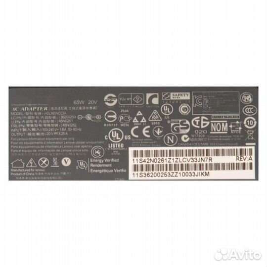 Блок питания Lenovo adlx65ccge2A