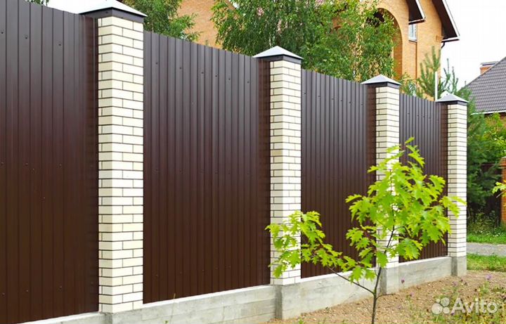 Забор металлический быстро