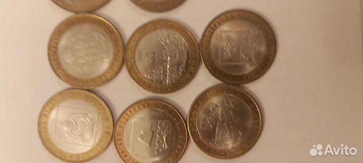 Биметаллические монеты, 10 рублей