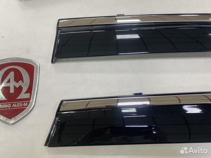 Дефлектора на окна с нерж. Nissan X-Trail 2014+