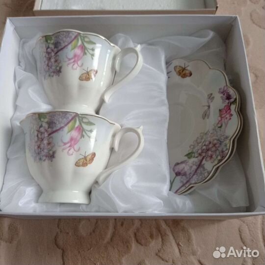 Чайный набор подарочный чашки фарфор