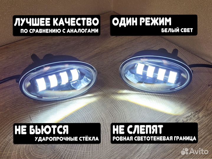 LED птф Honda Stream 2000-2003