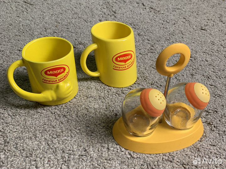 Посуда солонки бидоны турка кружки Maggi хлебница