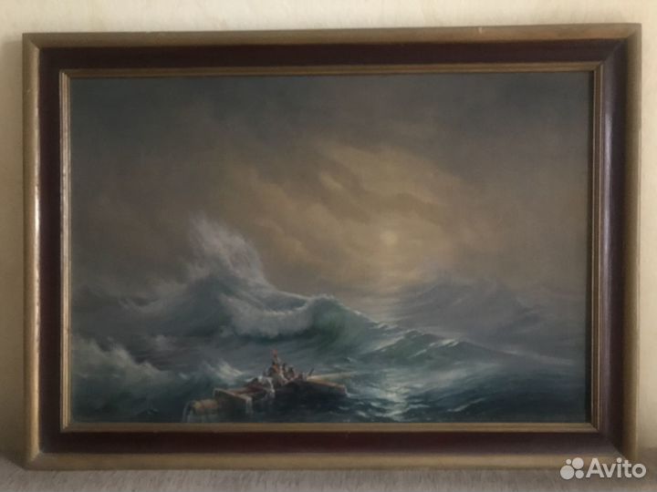 Девятый вал И. Айвазовского, холст, масло, в раме