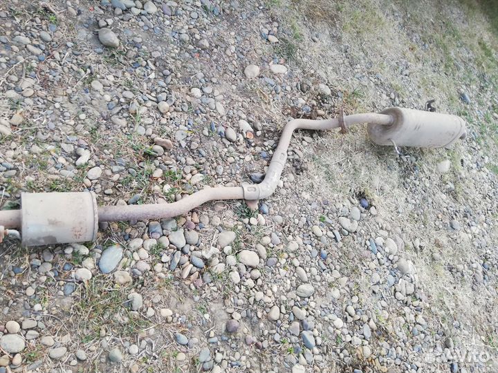 Hyundai solaris глушитель в сборе