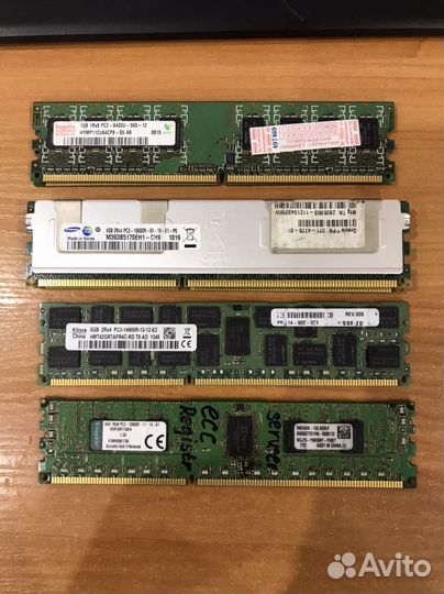 Оперативная память ddr3 4gb и 8gb, ddr2 1gb