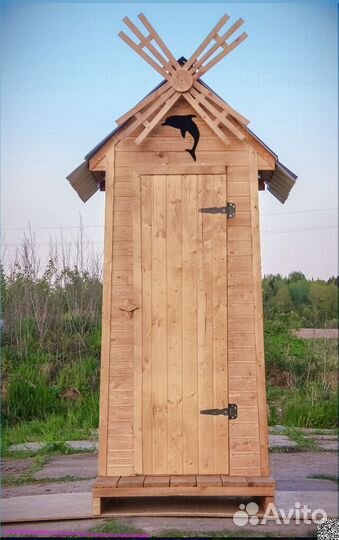 Дачный туалет с установкой