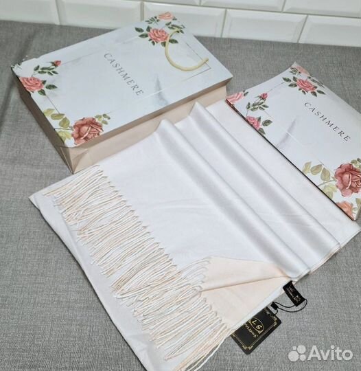 Палантин женский теплый шерсть и кашемир